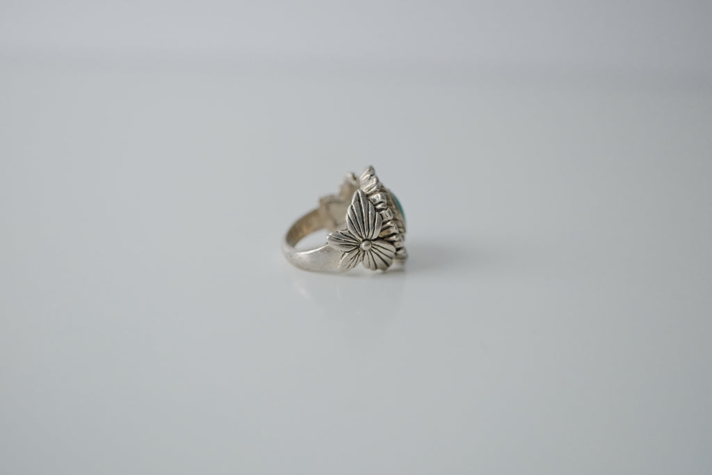 Vintage Chunky Turqouise Silver Ring