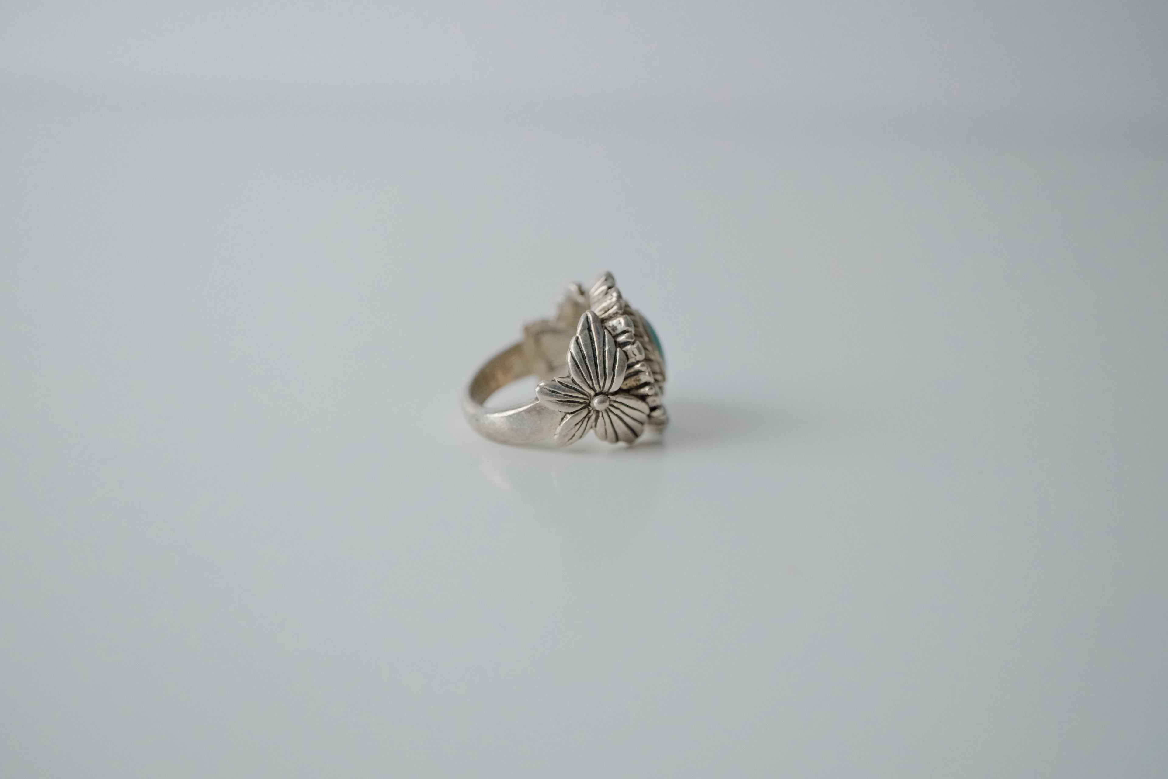 Vintage Chunky Turqouise Silver Ring