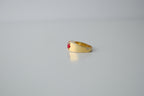 Vintage Gold Red Stone Ring