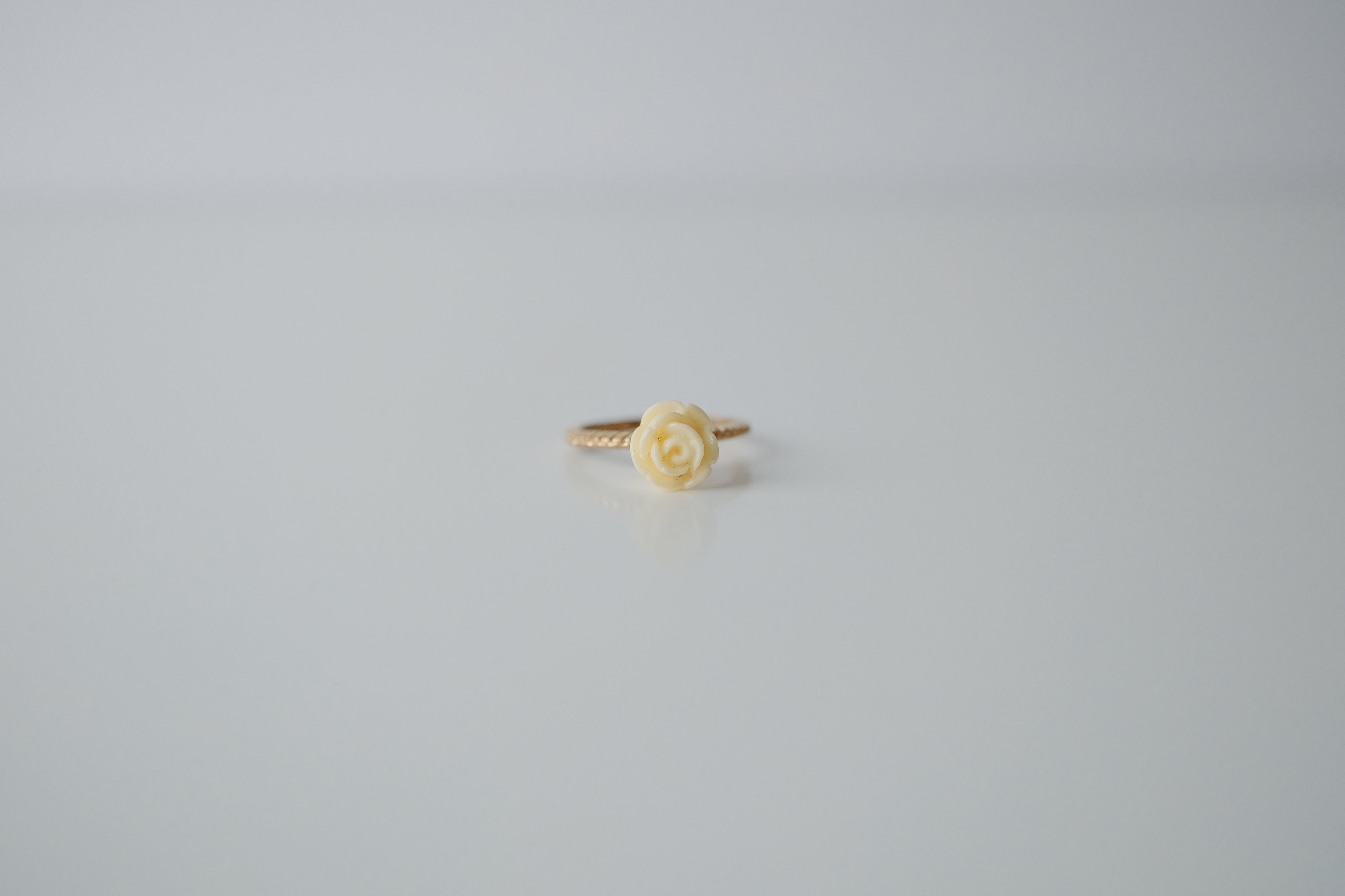 Vintage Carved Rose Gold Ring