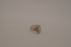Vintage Mexican modernist sterling silver statement ring