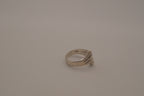 Vintage Mexican modernist sterling silver statement ring