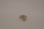 Vintage Mexican modernist sterling silver statement ring