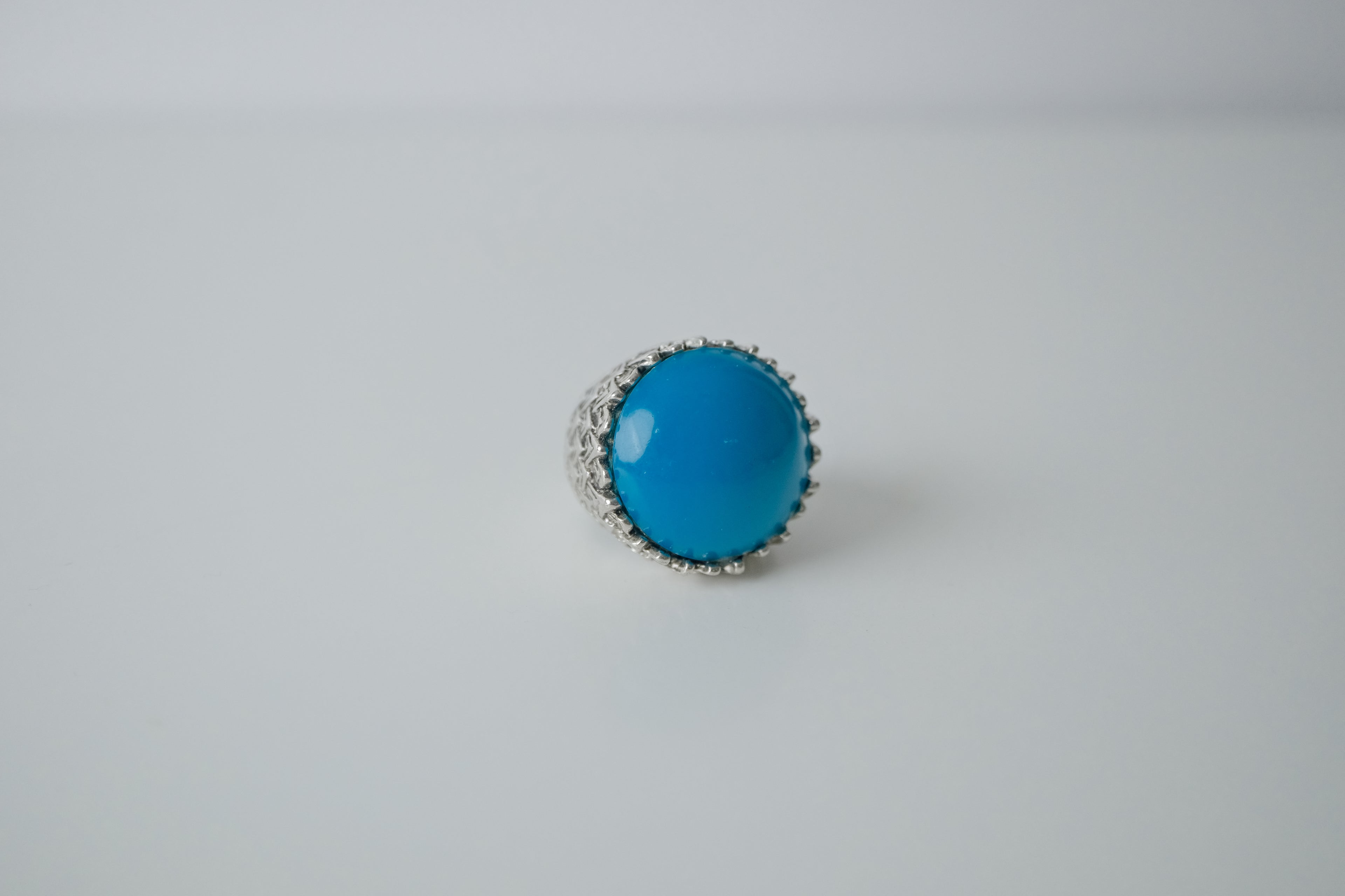 Vintage Blue Cabachon Stone Ring