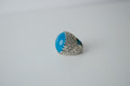 Vintage Blue Cabachon Stone Ring