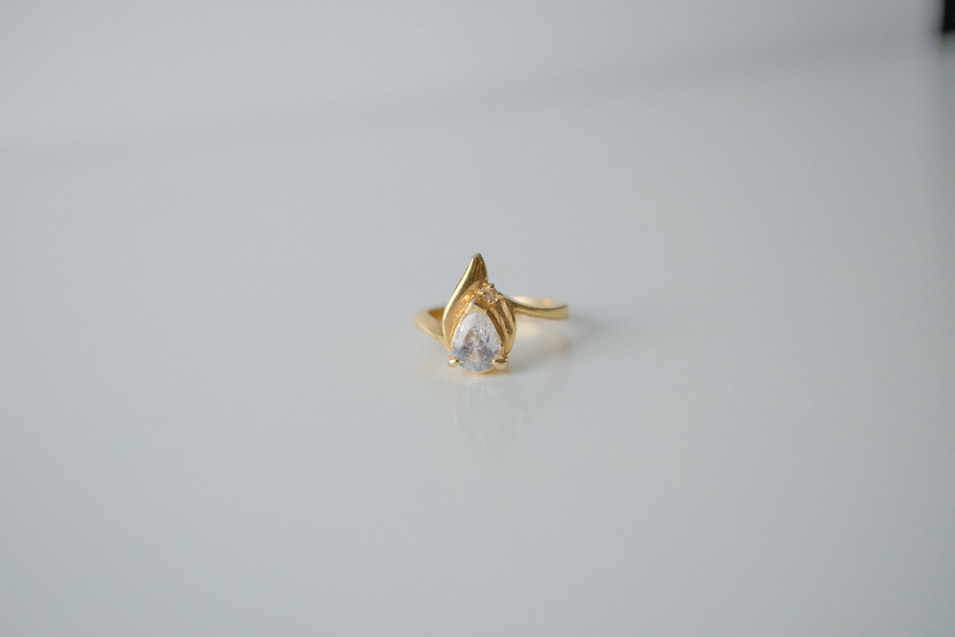 Vintage Gold Pear Ring