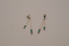 Vintage Southwestern Native American style sterling silver dangle earrings