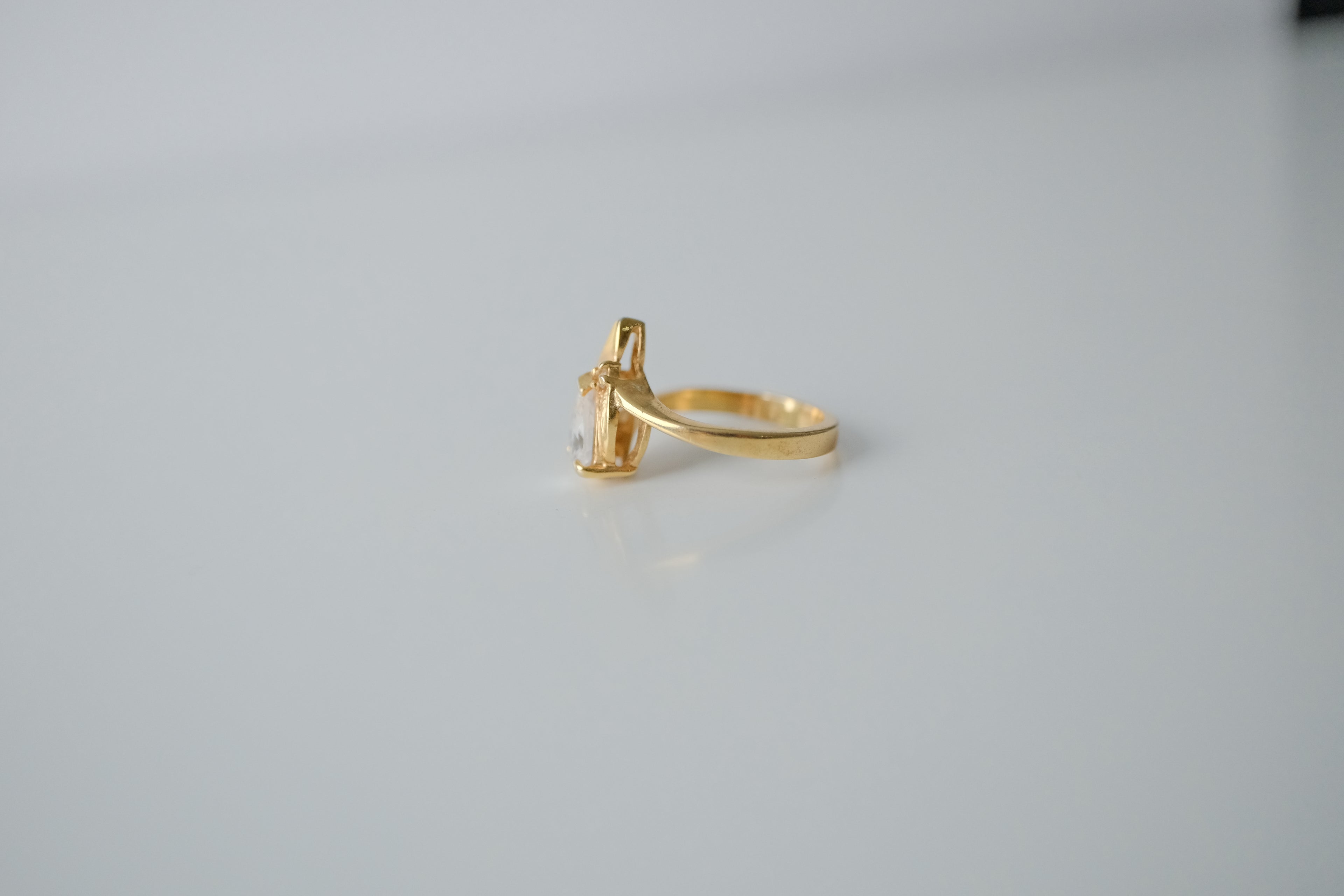 Vintage Gold Pear Ring