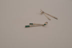 Vintage Southwestern Native American style sterling silver dangle earrings