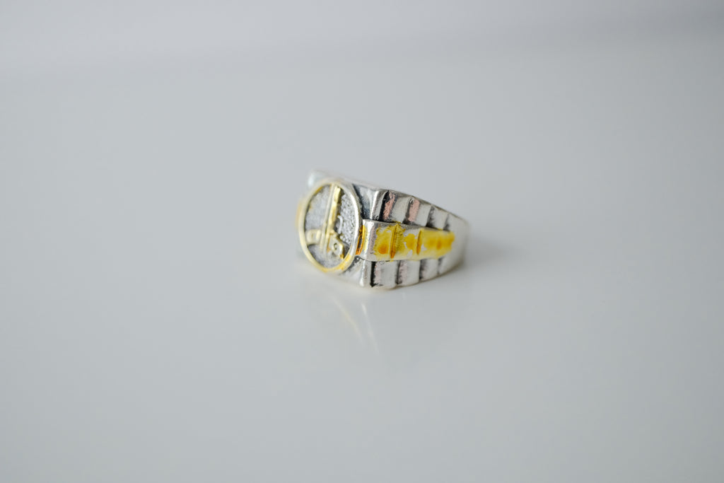 Two Tone Pistol Ring