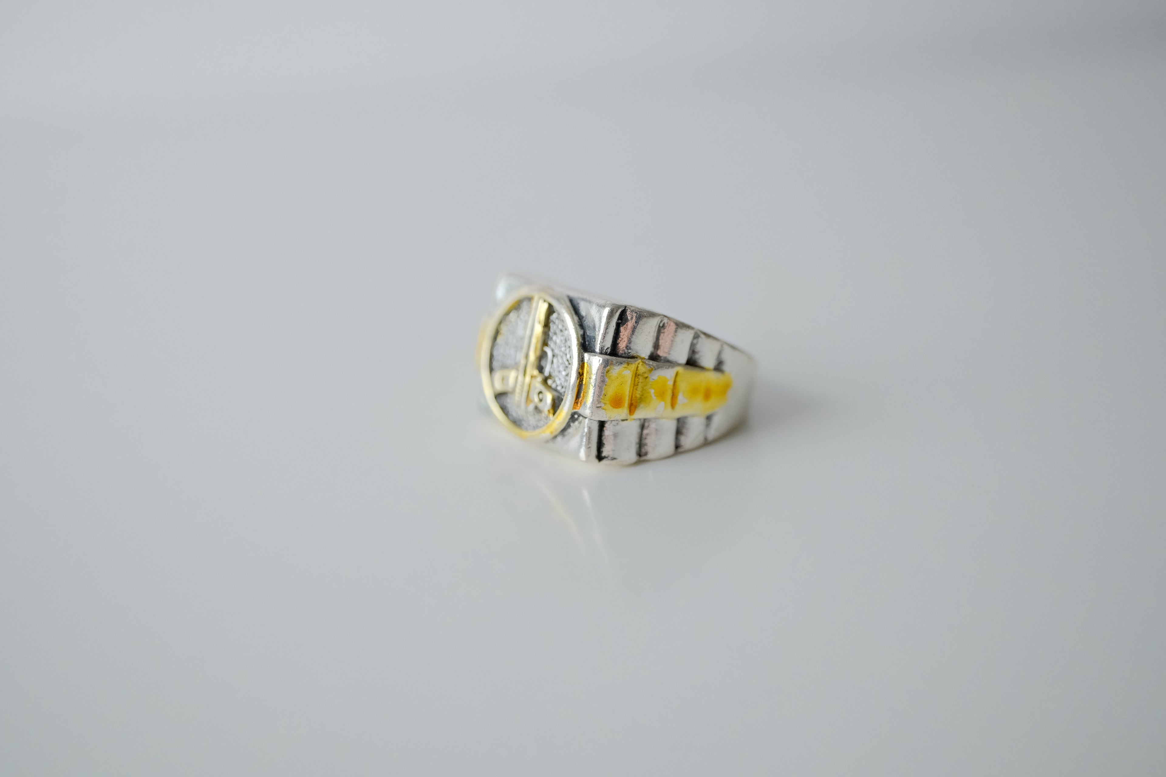 Two Tone Pistol Ring
