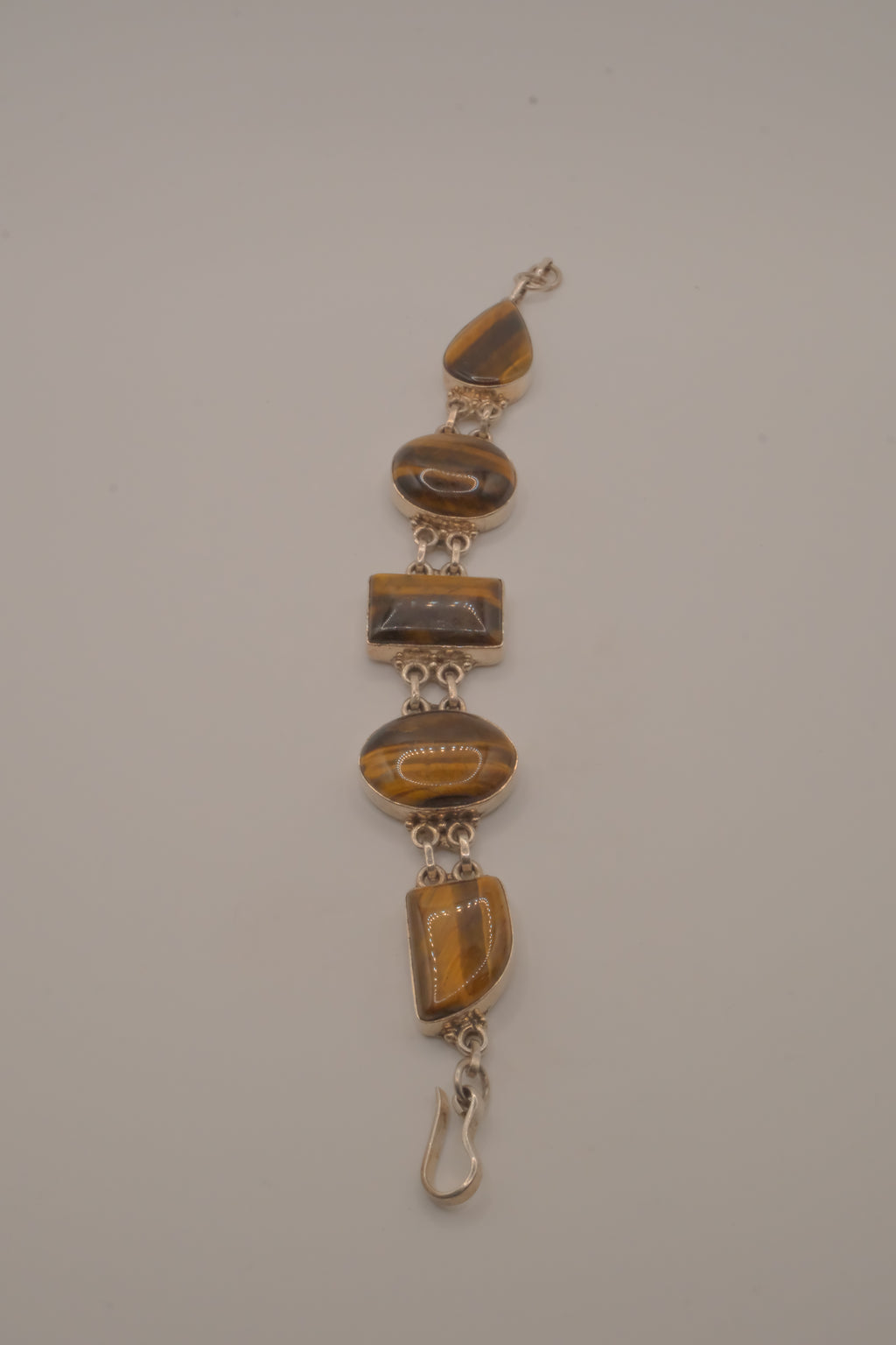 Tiger's Eye 925 Sterling Silver Bracelet