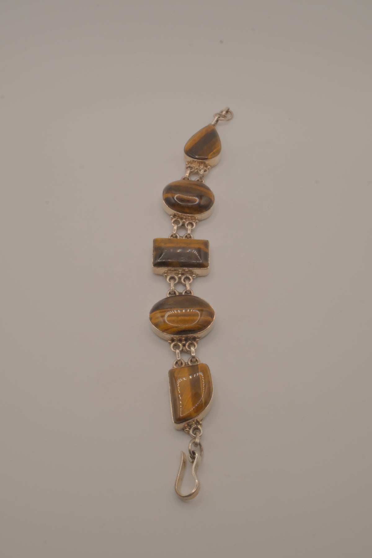 Tiger's Eye 925 Sterling Silver Bracelet