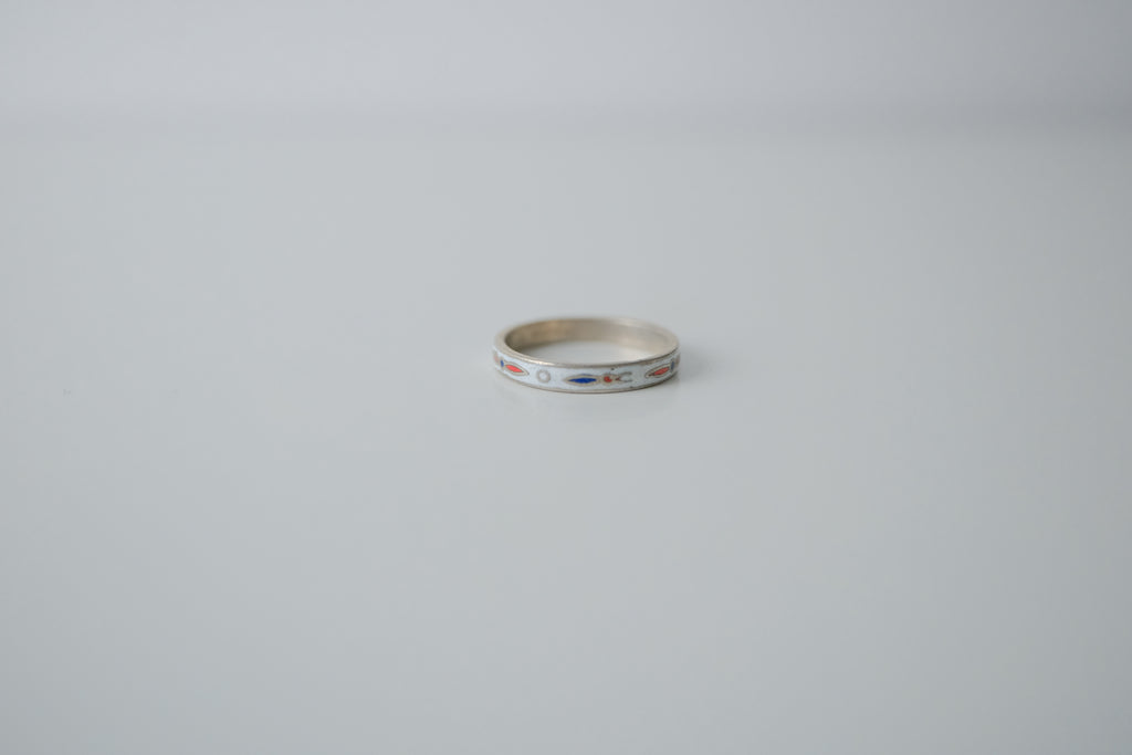 Vintage Cloissonne Enamel Ring