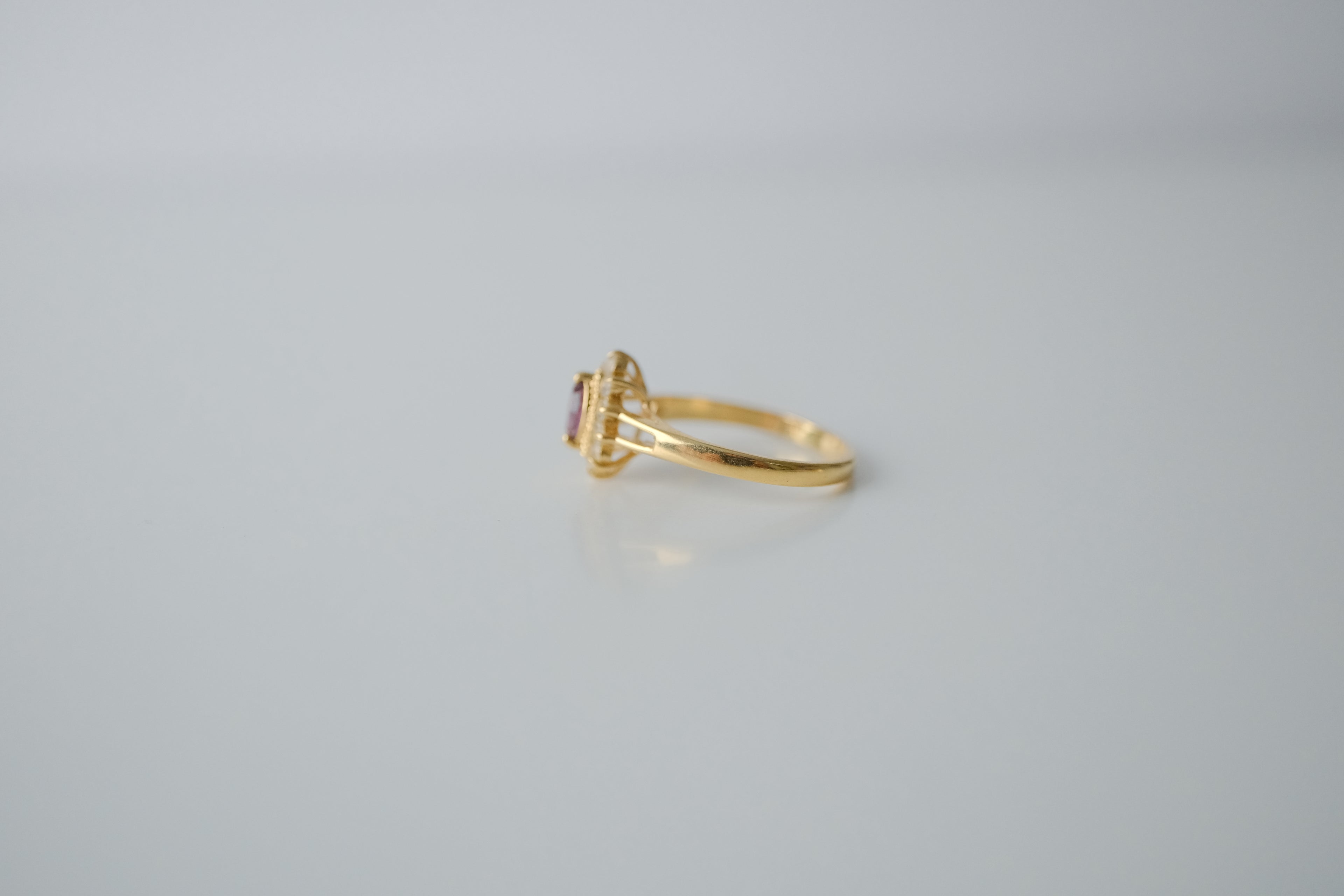 Vintage Gold Marquise Ruby Ring