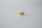 Gold Baguette Waterfall Wave Ring