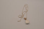 Sterling silver trilliant-cut Larimar pendant necklace