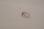 Sterling silver Amethyst and Opal heart ring
