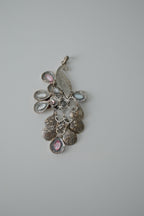 Vintage Articulated Peacock Rhinestone Pendant