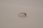 Sterling silver Amethyst and Opal heart ring