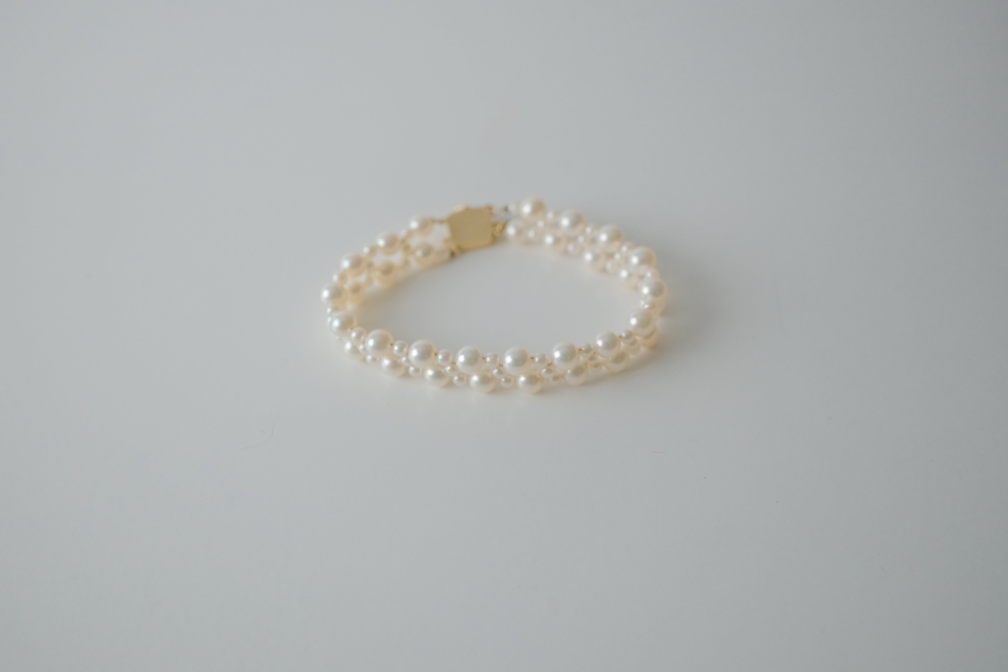 Vintage 14K Gold Plated Freshwater Pearl Bracelet