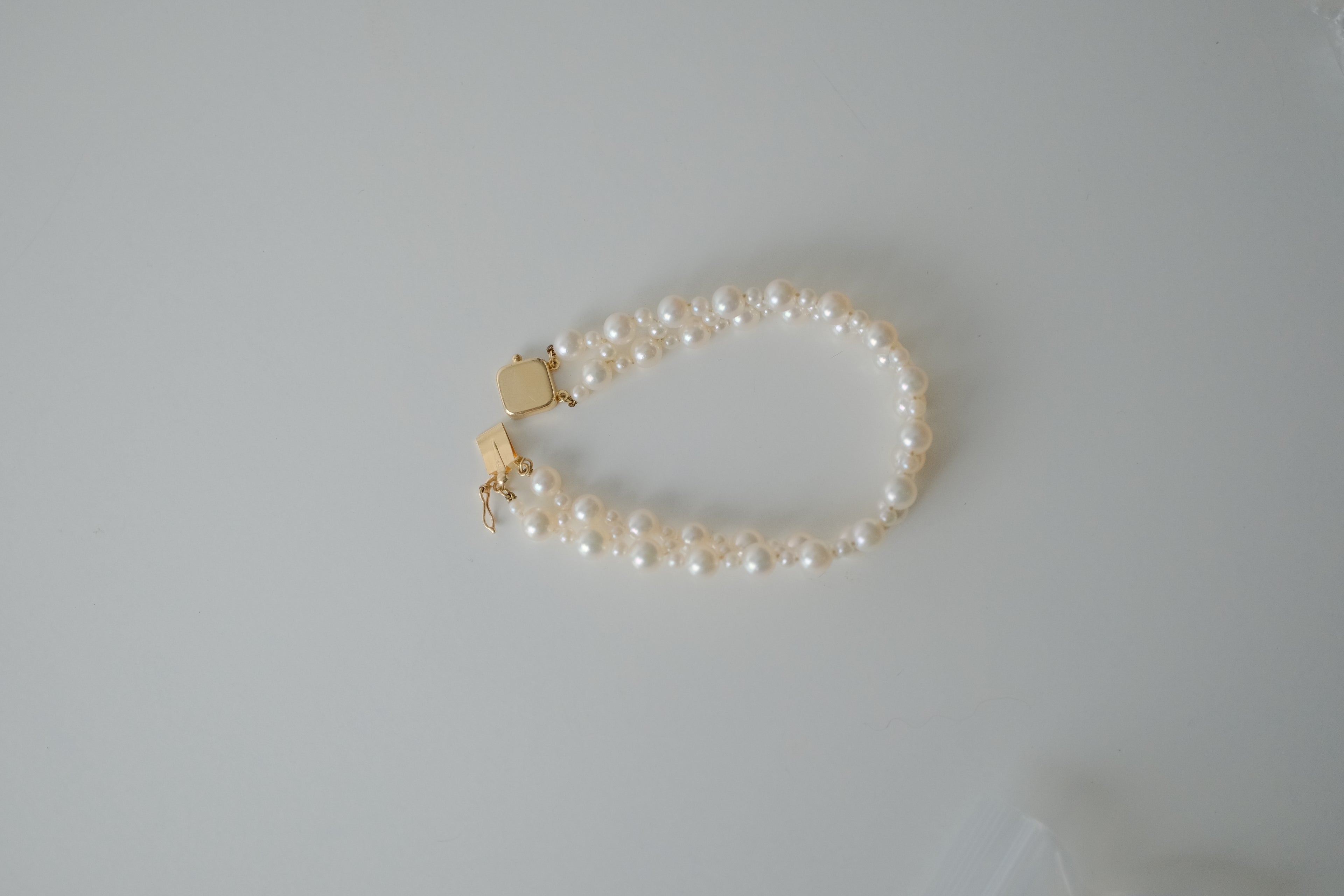 Vintage 14K Gold Plated Freshwater Pearl Bracelet