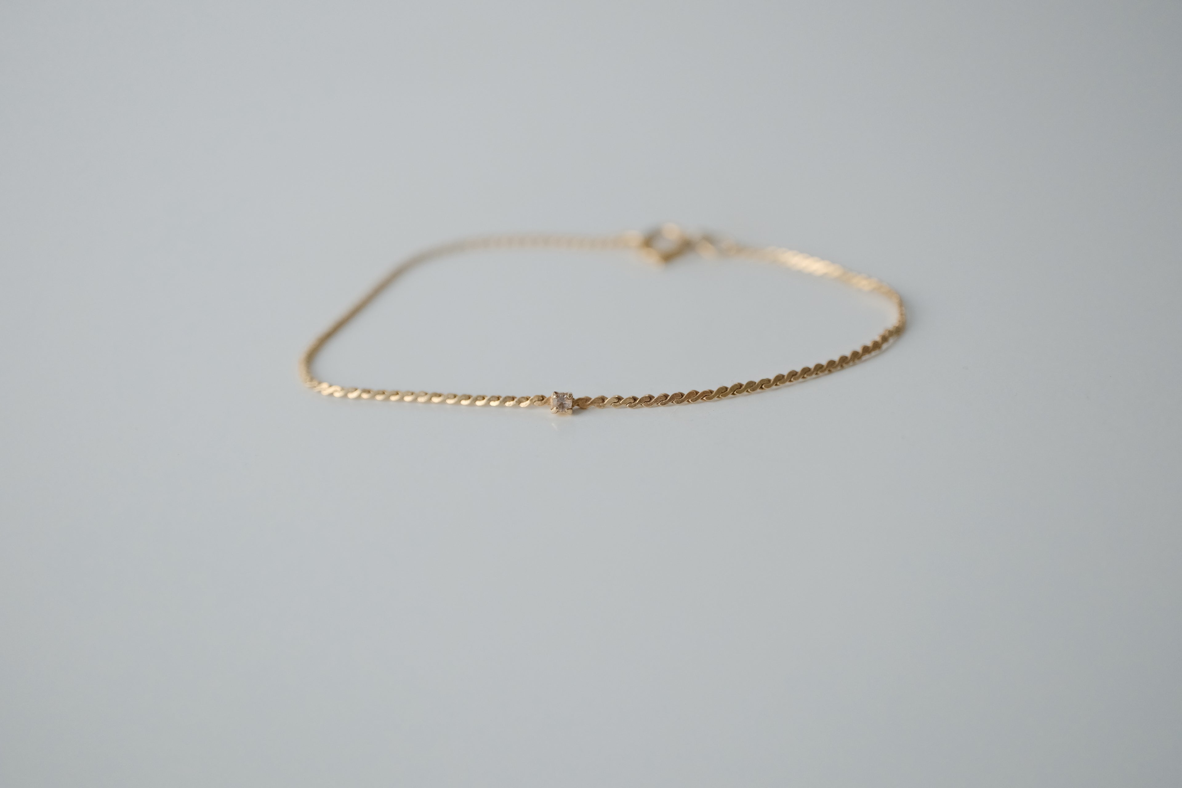 Vintage Petite Crystal Gold Tone Bracelet