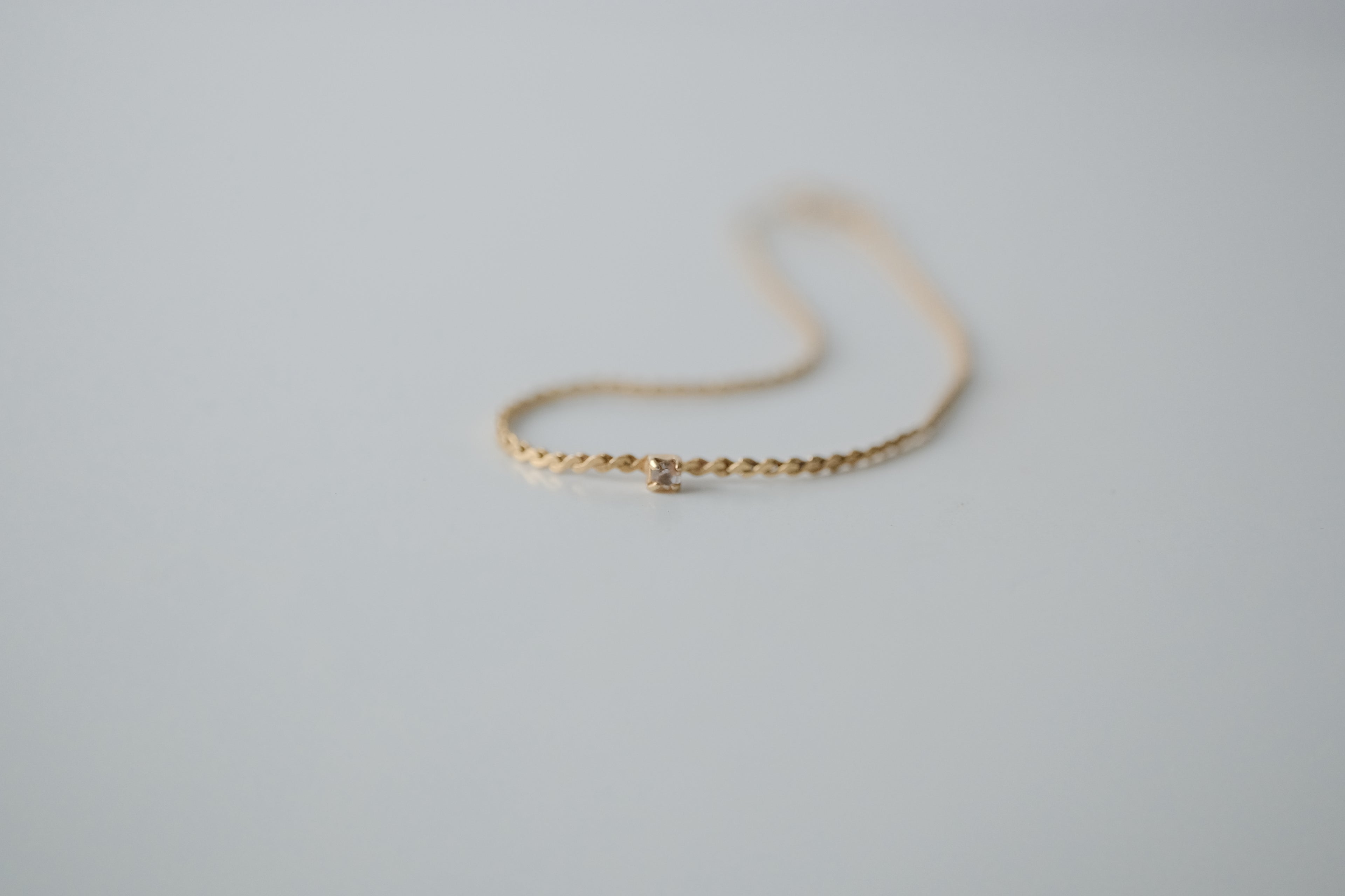 Vintage Petite Crystal Gold Tone Bracelet