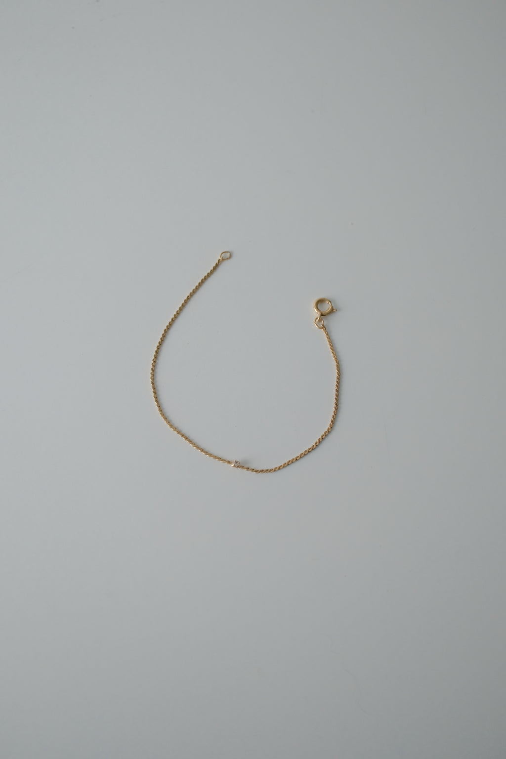Vintage Petite Crystal Gold Tone Bracelet