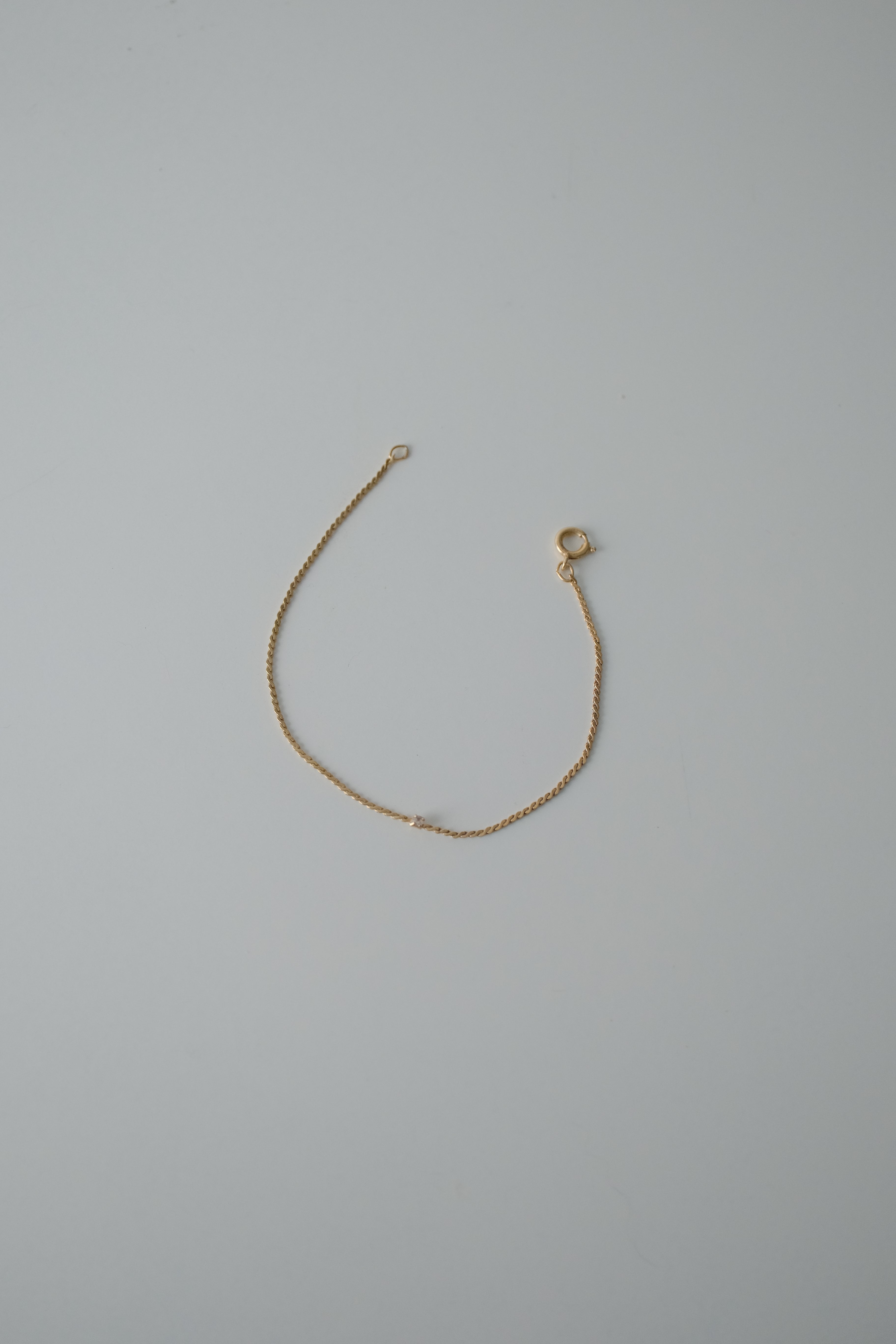 Vintage Petite Crystal Gold Tone Bracelet