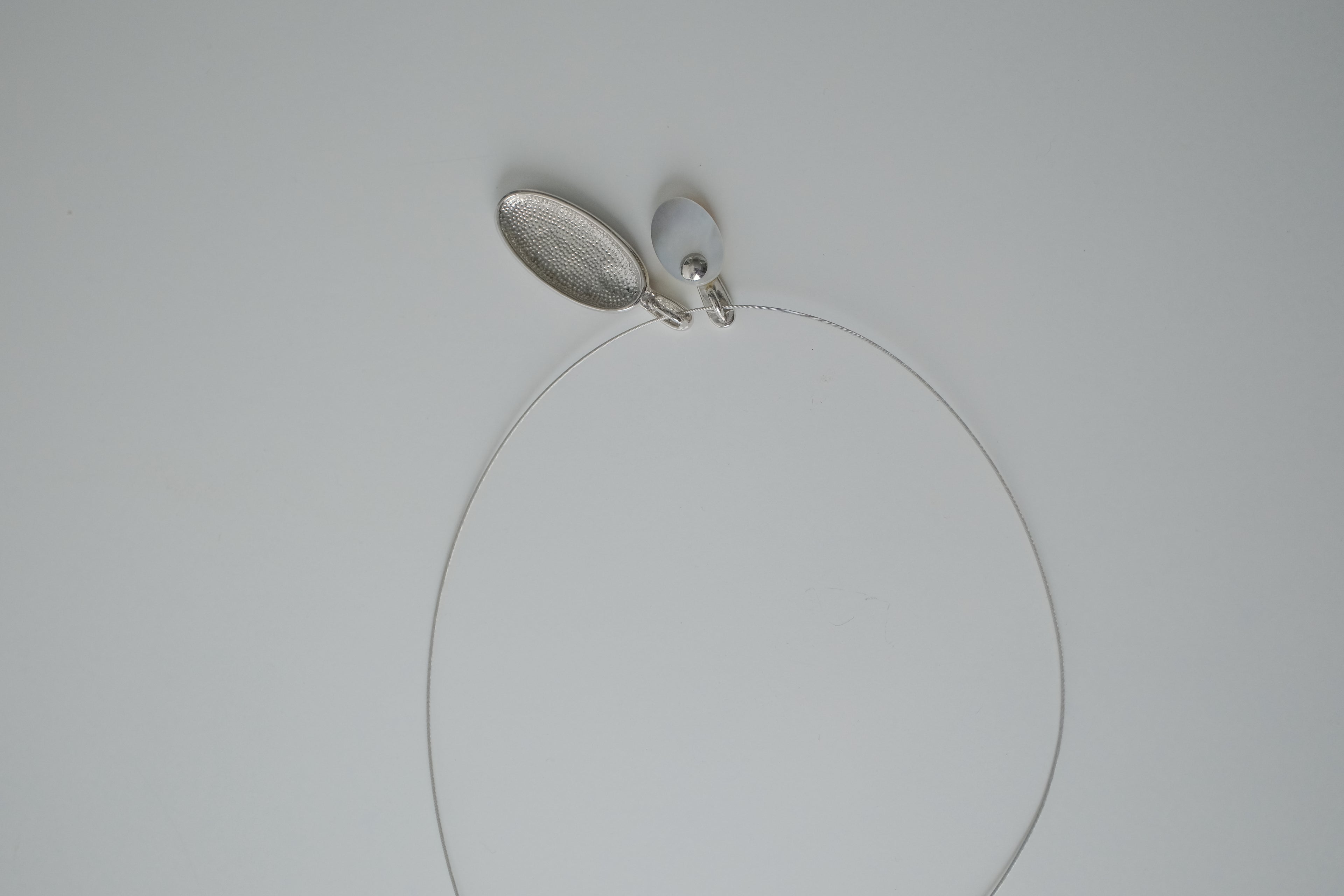 Vintage Two Pendant Cuff Necklace
