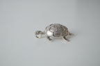 Vintage 3D Turtle Pewter Pendant