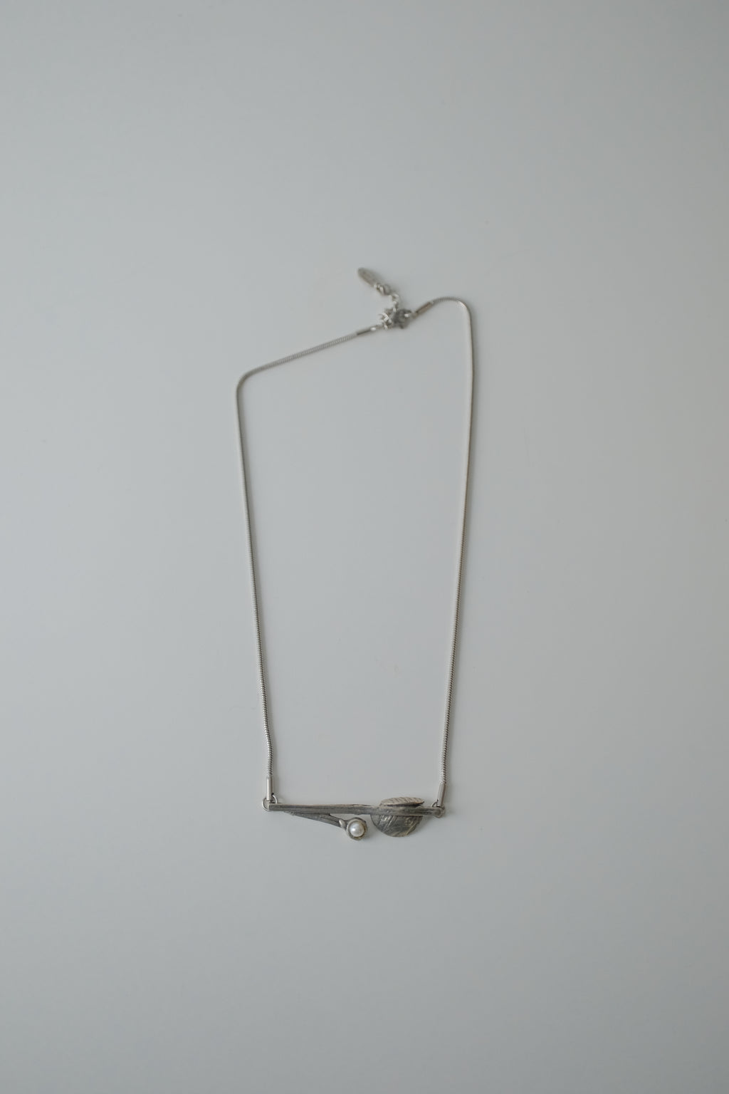 Osmose Leaf and Pearl Necklace