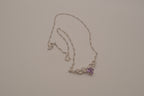 Vintage Purple stone swirled ribbon necklace