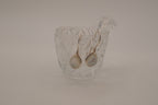 Sterling silver moonstone teardrop dangle drop earrings