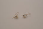 Sterling silver moonstone teardrop dangle drop earrings