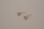 Sterling silver moonstone teardrop dangle drop earrings