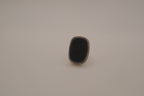 Sterling silver cushion-cut black onyx statement ring