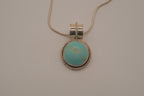 Sterling silver turquoise pendant necklace