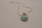 Sterling silver turquoise pendant necklace