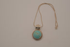 Sterling silver turquoise pendant necklace