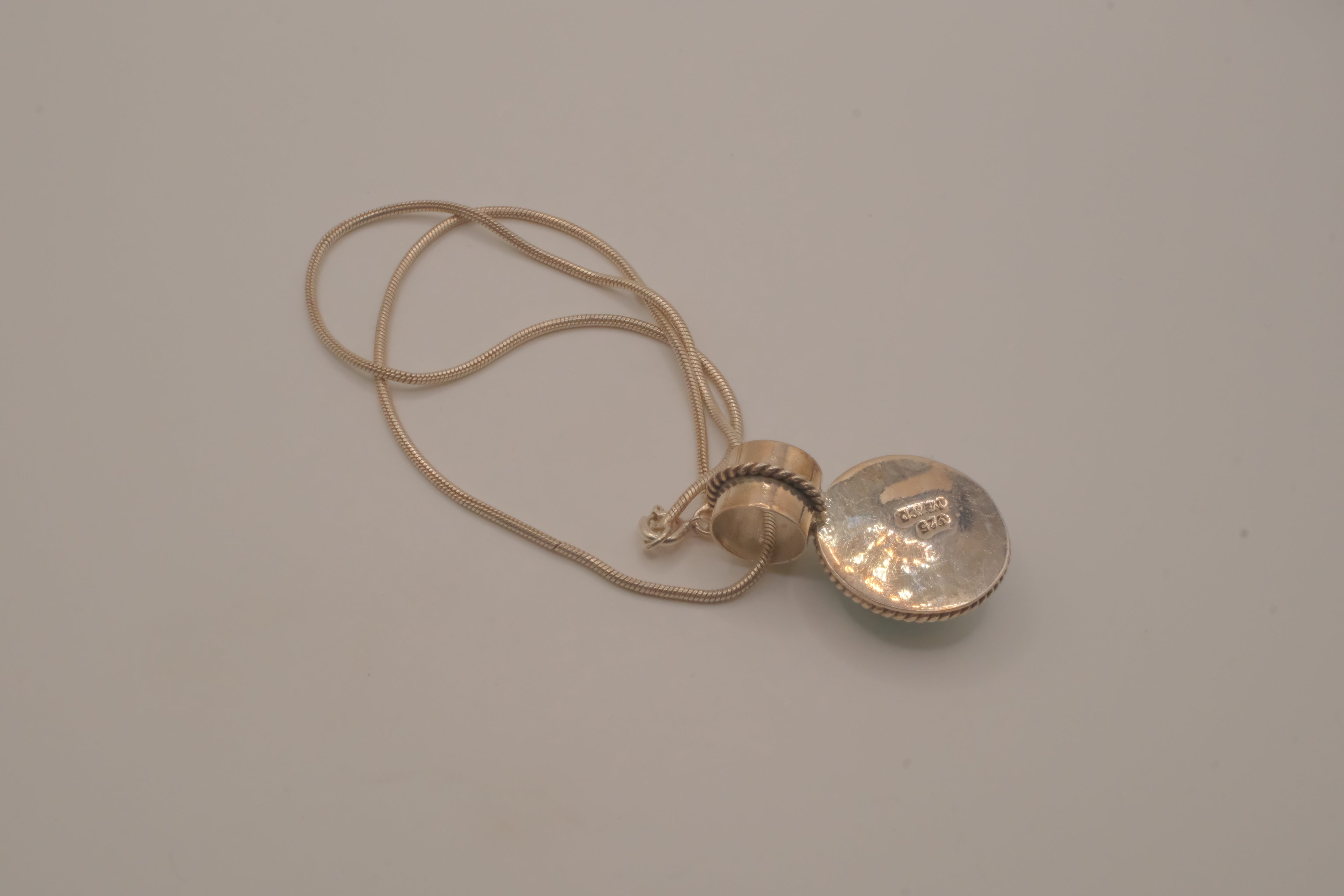 Sterling silver turquoise pendant necklace