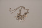 Elle Sterling silver multi-heart charm necklace