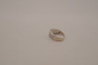 Sterling silver channel-set opal inlay ring