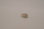 Sterling silver channel-set opal inlay ring