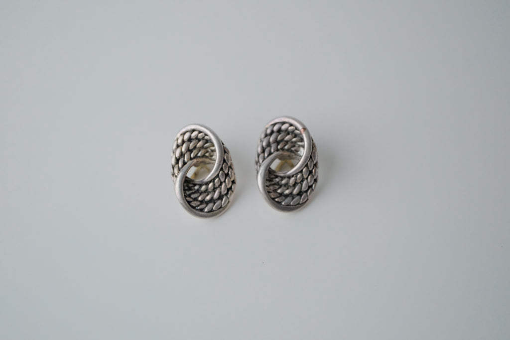 Vintage Silver Figural Earrings