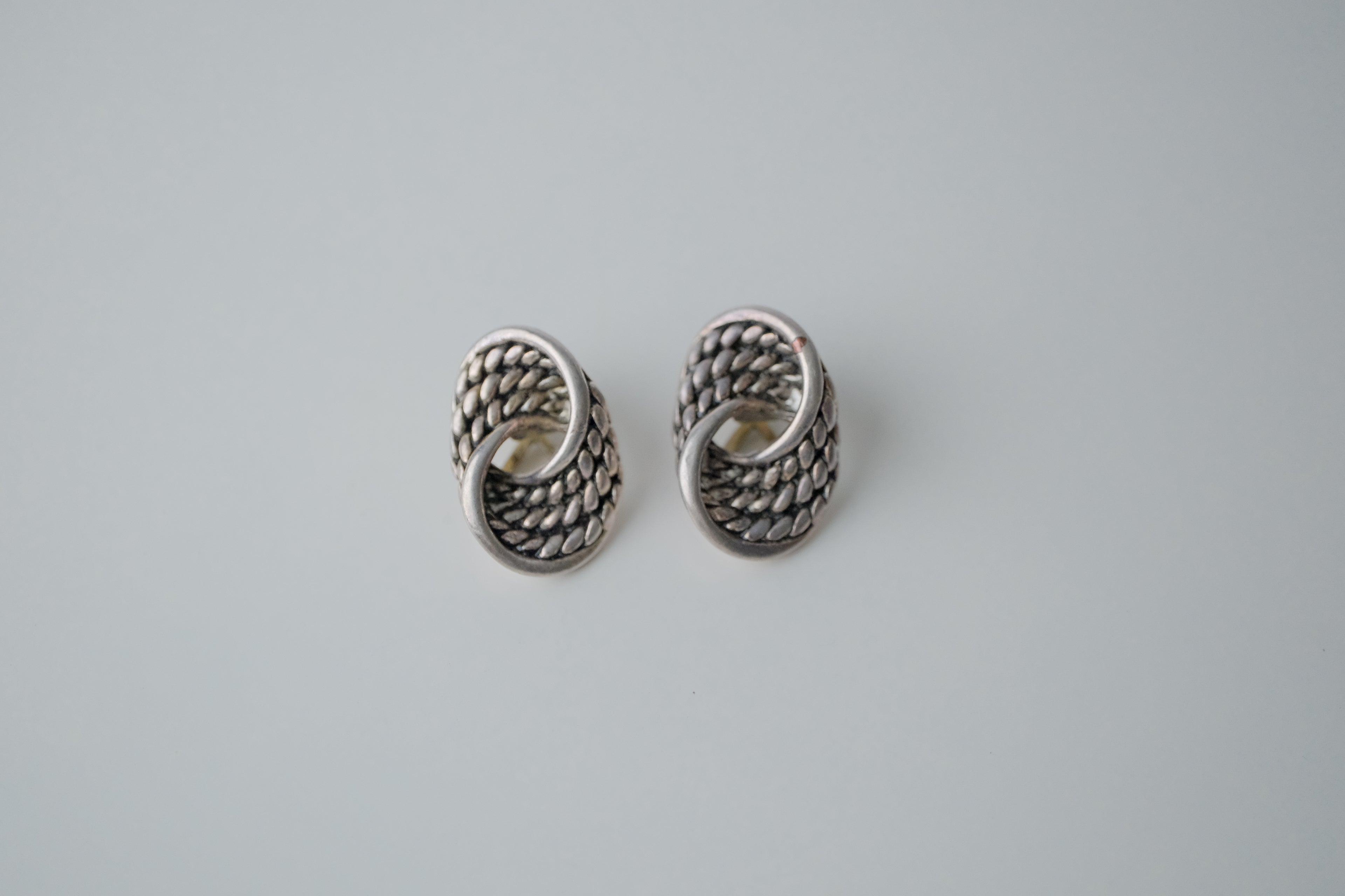 Vintage Silver Figural Earrings