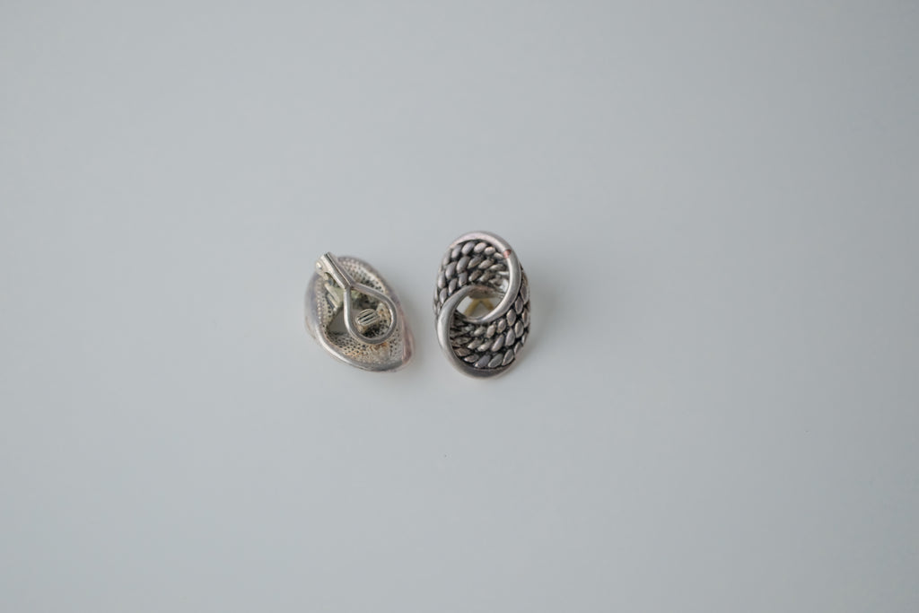 Vintage Silver Figural Earrings