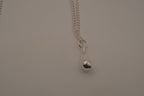 Sterling silver dainty teardrop pendant necklace