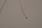 Sterling silver dainty teardrop pendant necklace